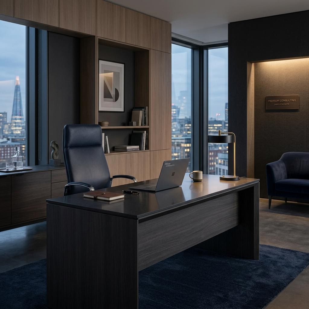 Refined modern executive workspace